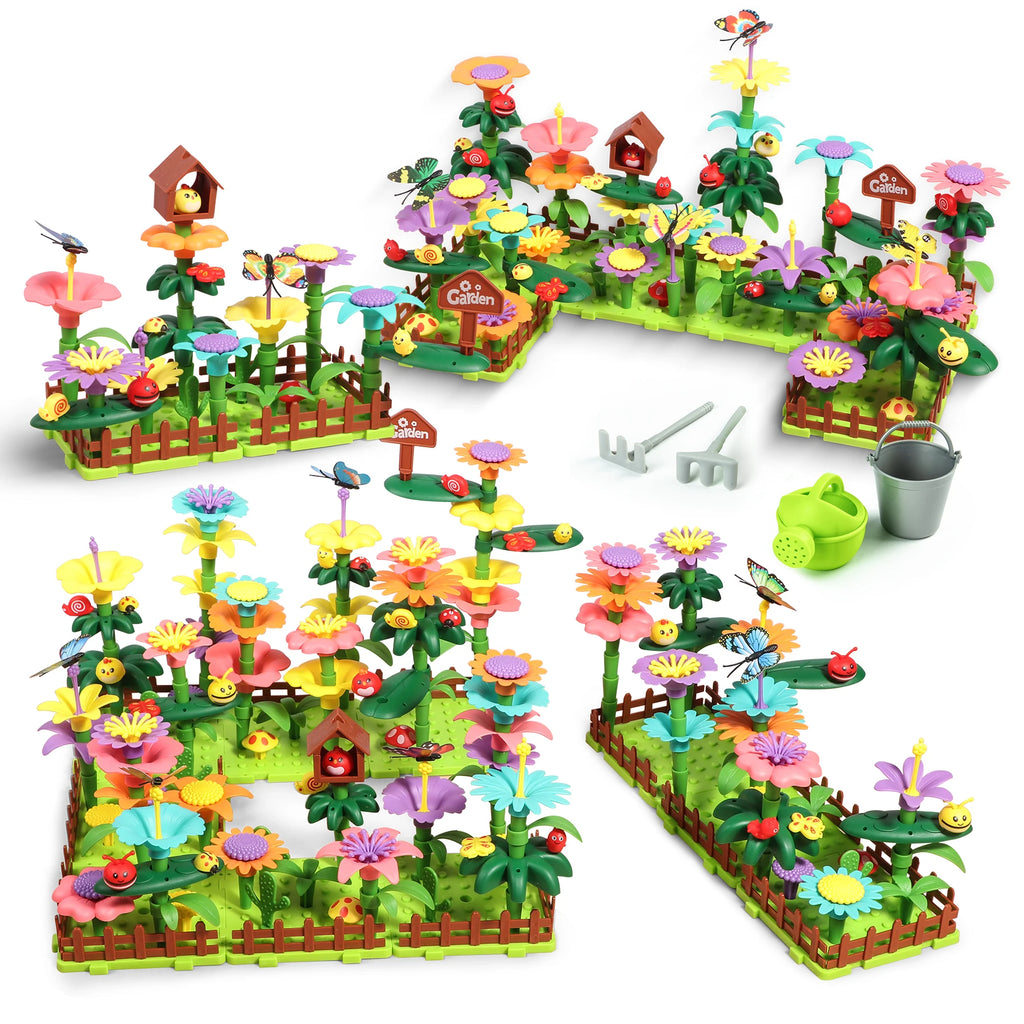 Flower Garden Building Toy Set STEM Educational Activity Kit