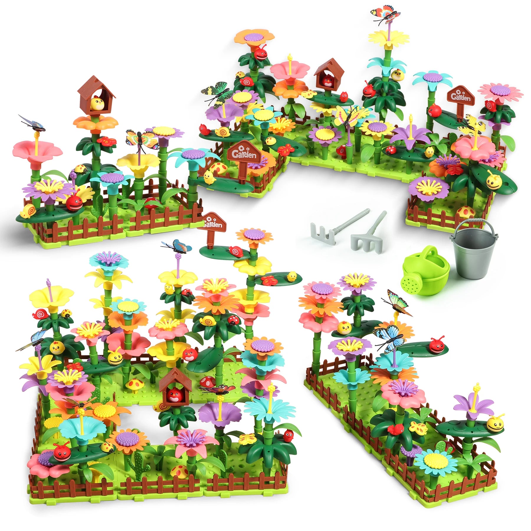 Flower Garden Building Toy Set STEM Educational Activity Kit