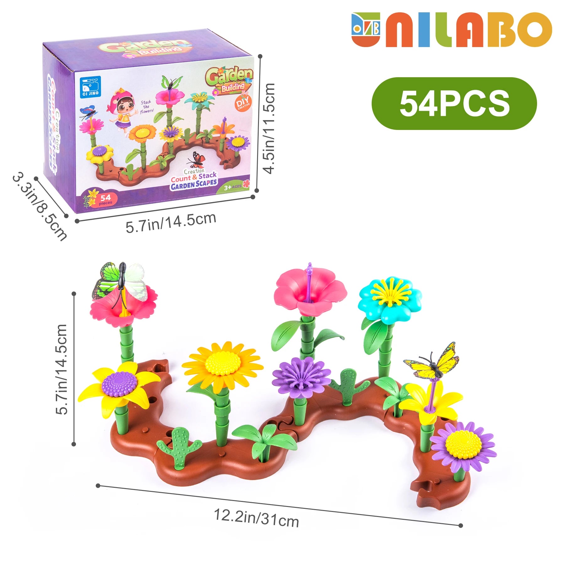 Flower Garden Building Toy Set STEM Educational Activity Kit