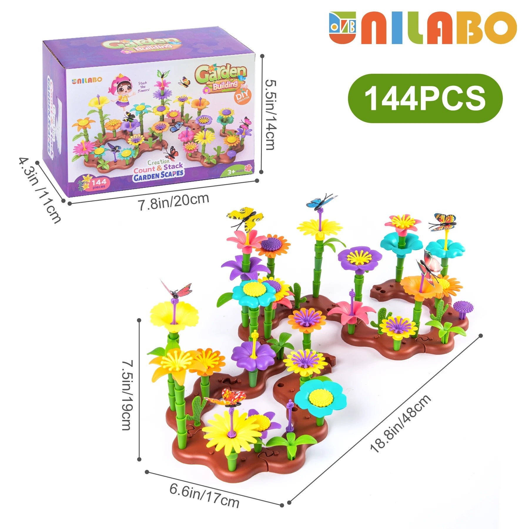 Flower Garden Building Toy Set STEM Educational Activity Kit