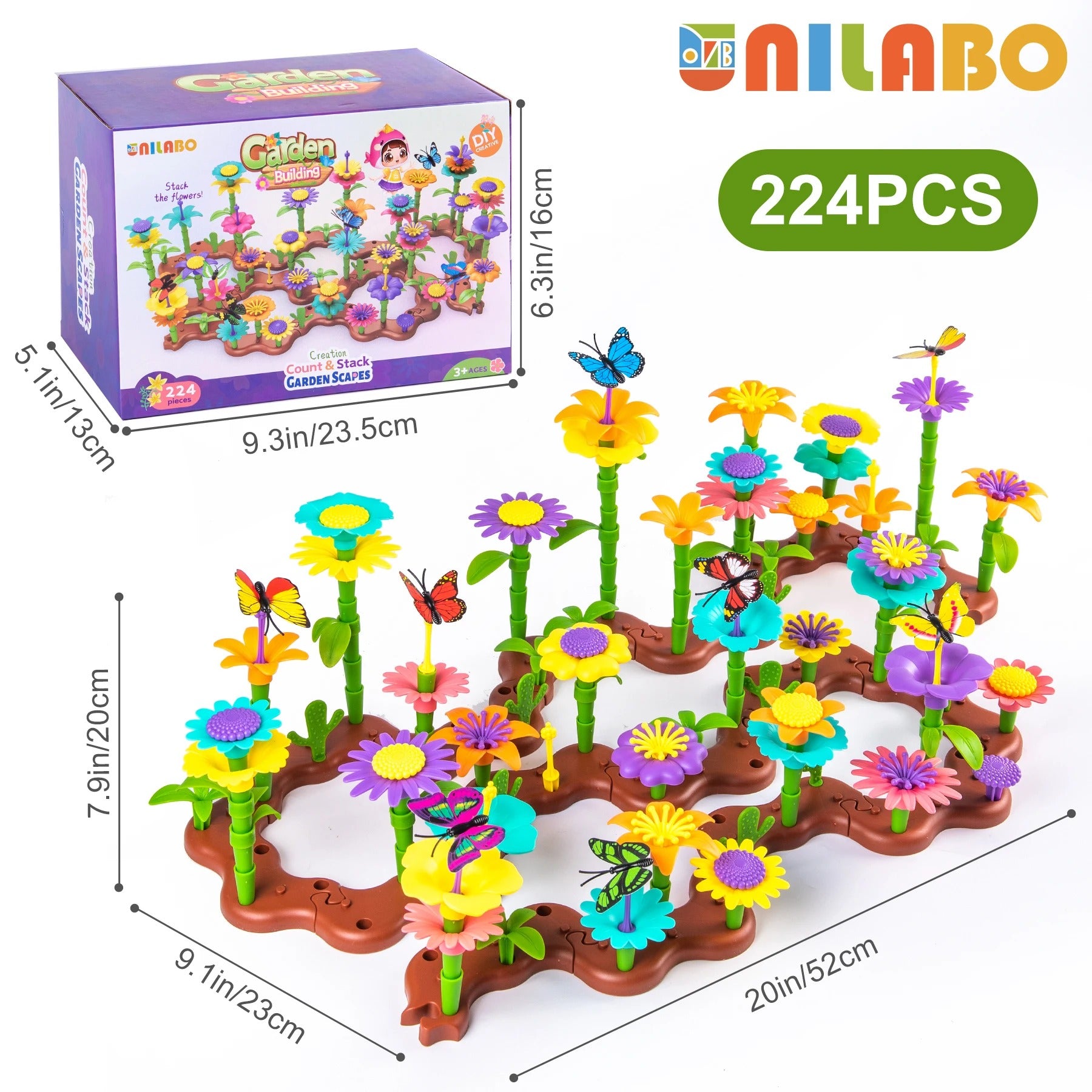 Flower Garden Building Toy Set STEM Educational Activity Kit