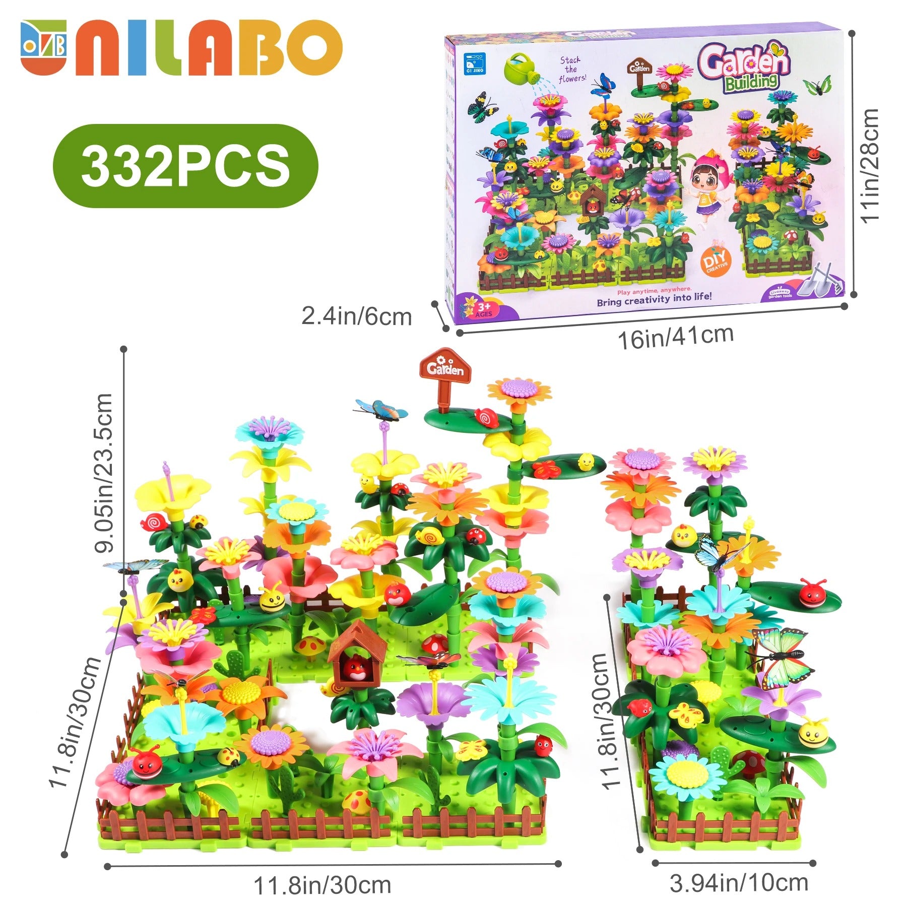 Flower Garden Building Toy Set STEM Educational Activity Kit