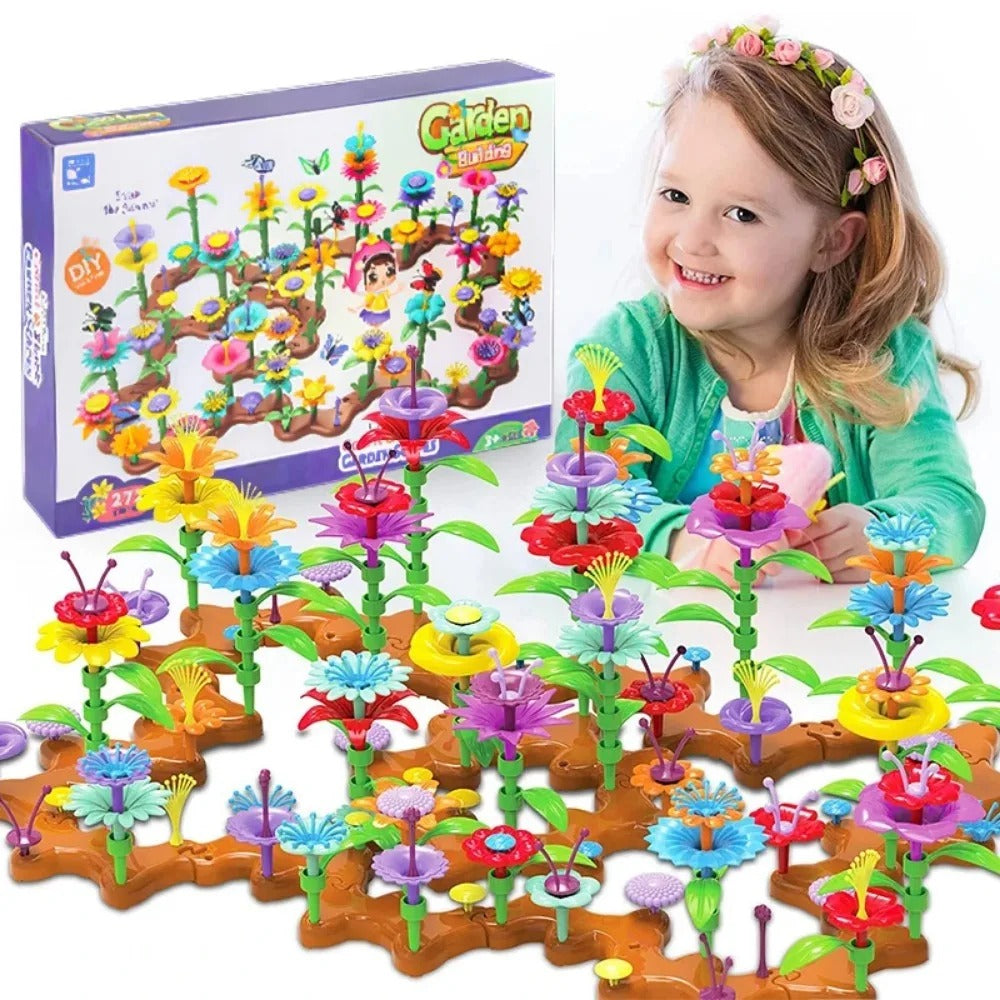 Flower Garden Building Toy Set STEM Educational Activity Kit