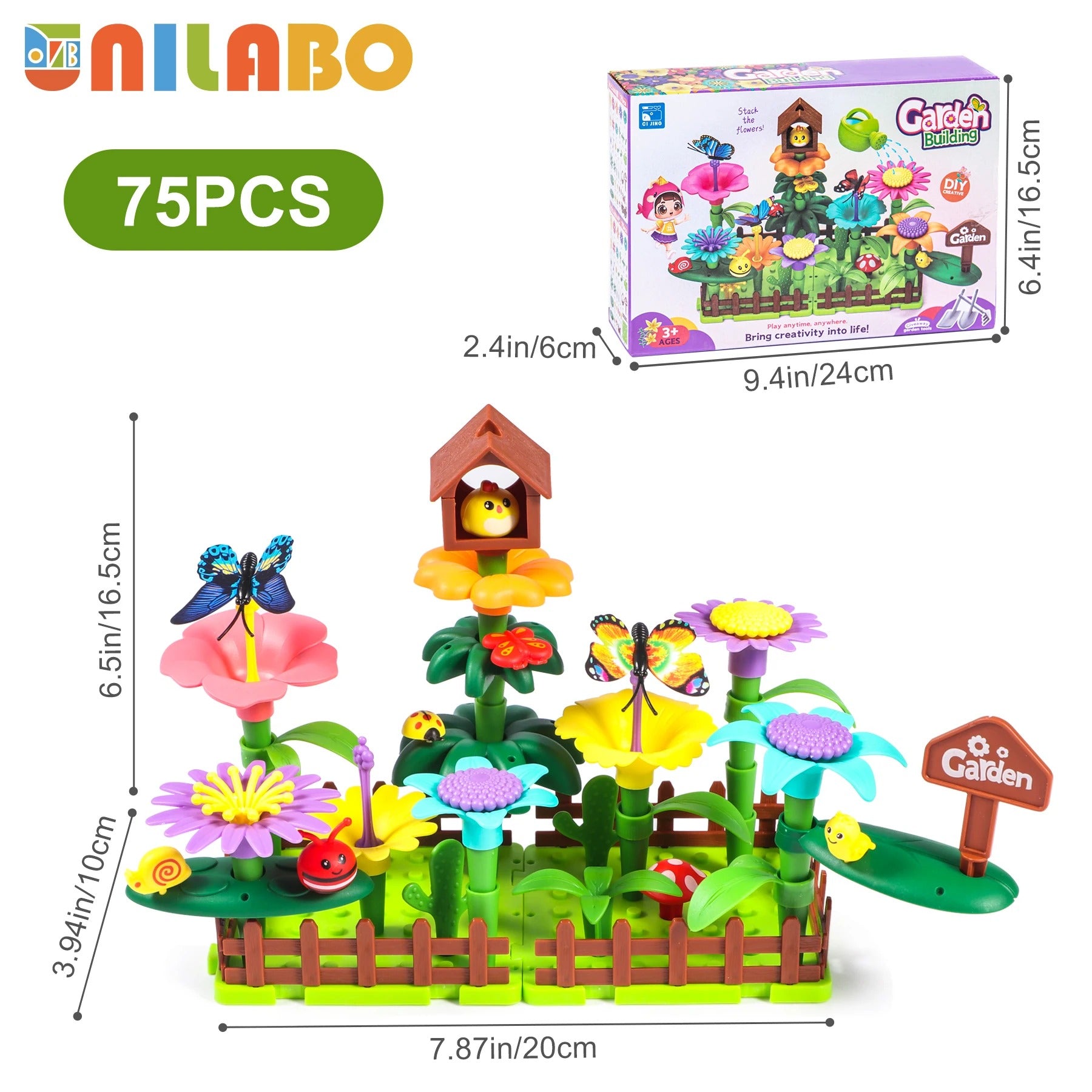 Flower Garden Building Toy Set STEM Educational Activity Kit