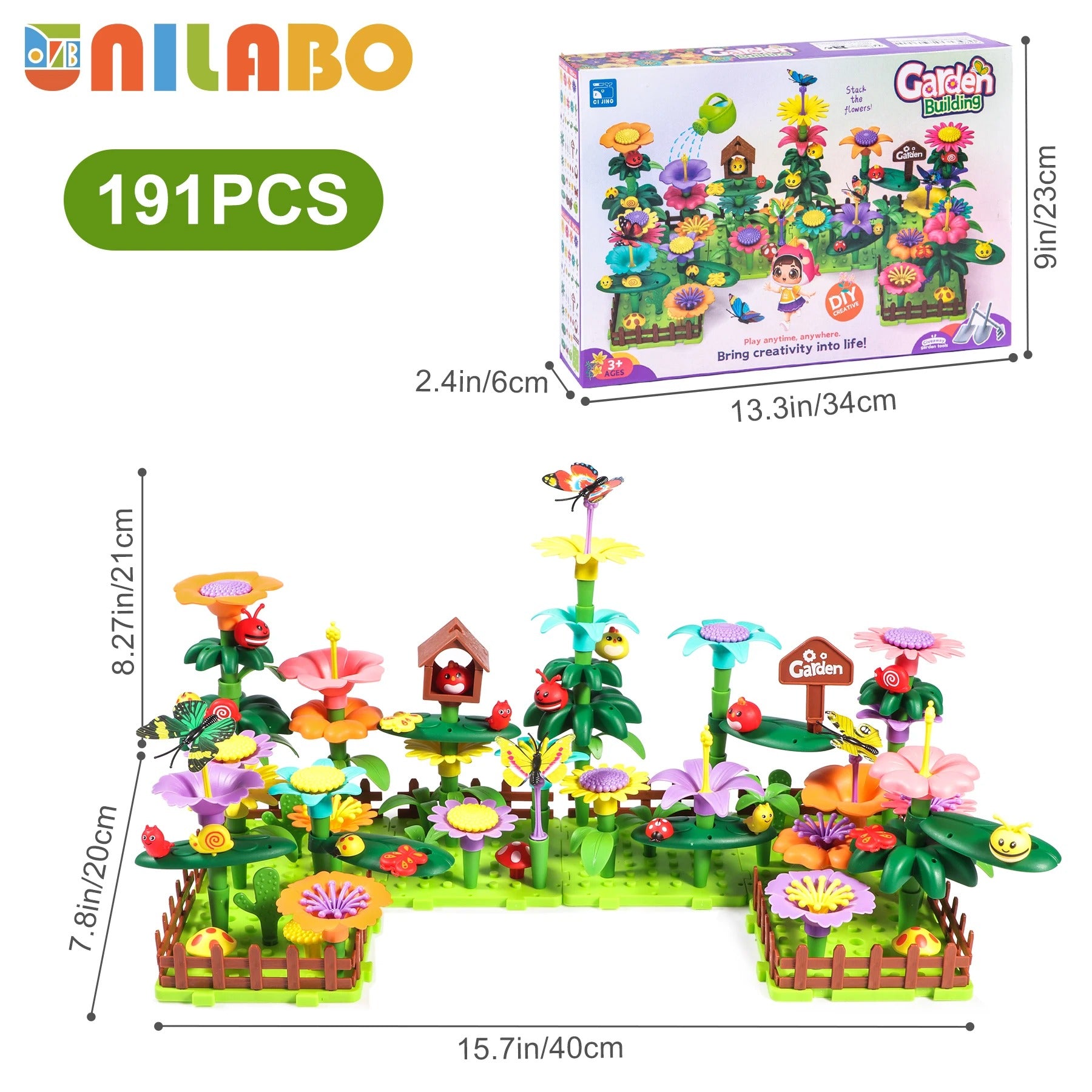 Flower Garden Building Toy Set STEM Educational Activity Kit